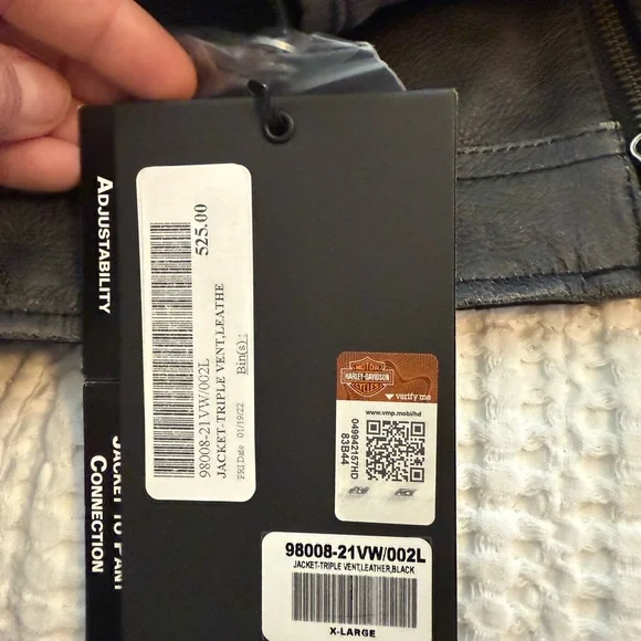 Harley-Davidson Black and Tan Leather Brand new riding jacket - Picture 4 of 5